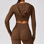 hooded long sleeve shirt