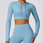 hooded long sleeve shirt